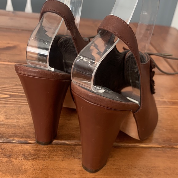 Anthropologie reedevins leather HEELS size 7.5 - Picture 4 of 10